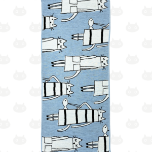 Alternative view of Serviette de gaze L CAT IN NY couleur B(bleu)