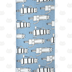 Alternative view of Serviette de bain en gaze CAT IN NY couleur B(bleu)