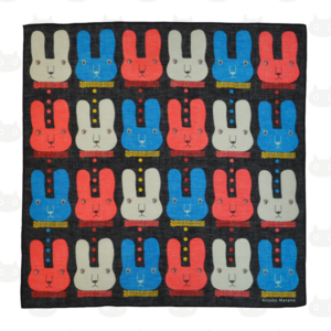 Petit foulard KKMM Bunny couleur BK(noir)