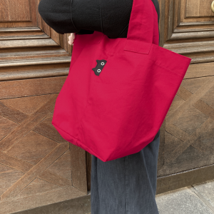 Sac fourre-tout en toile MÉMÉ couleur R(rouge)