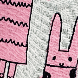 Alternative view of Serviette de gazeR BUNNY IN PARIS couleur IV(ivoire)