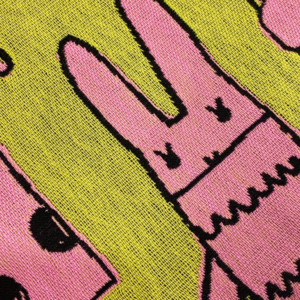 Alternative view of Serviette de gazeR BUNNY IN PARIS couleur Y(jaune)