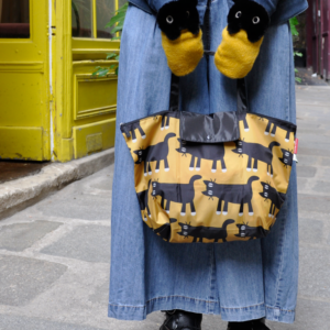 Sac à main pliable STARING CAT couleur Y(jaune)