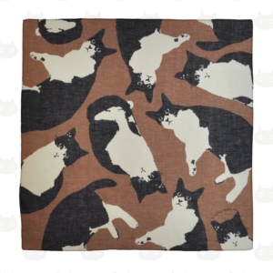 Petit foulard MY CAT  couleur BR(marron)