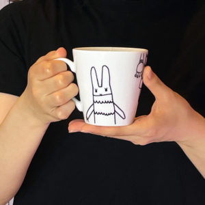 Alternative view of Mug BUNNY IN PARIS couleur W(blanc)