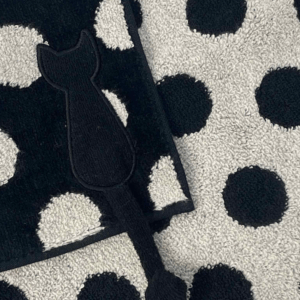 Alternative view of Mini serviette MONOTONE DOTS couleur BK(noir)