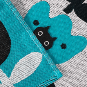 Alternative view of Serviette de gaze C TULIP couleur B(bleu)