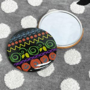 Miroir de poche TEXTILE Series couleur BK(noir)