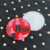 Compact mirror TEXTILE Series colour R(red)