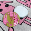 Compact mirror TEXTILE Series colour Y(yellow)
