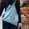 Fourre-tout en toile YURUUSA couleur SB(bleu ciel)