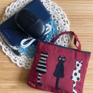 Trousse plate avec poignées NAKAYOSHI couleur R(rouge)