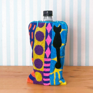 Pochette en éponge PATCHWORK couleur B(bleu)