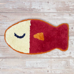 Petit tapis FISH couleur R(rouge)