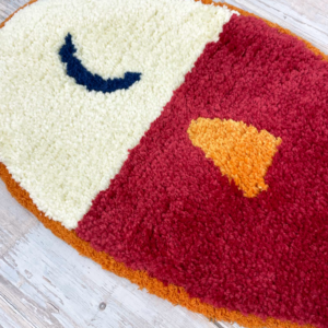 Alternative view of Petit tapis FISH couleur R(rouge)