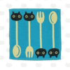Mini gauze LUNCH colour SB(sky blue)